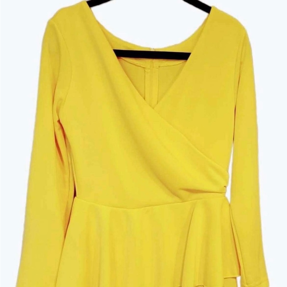 Yellow work dress